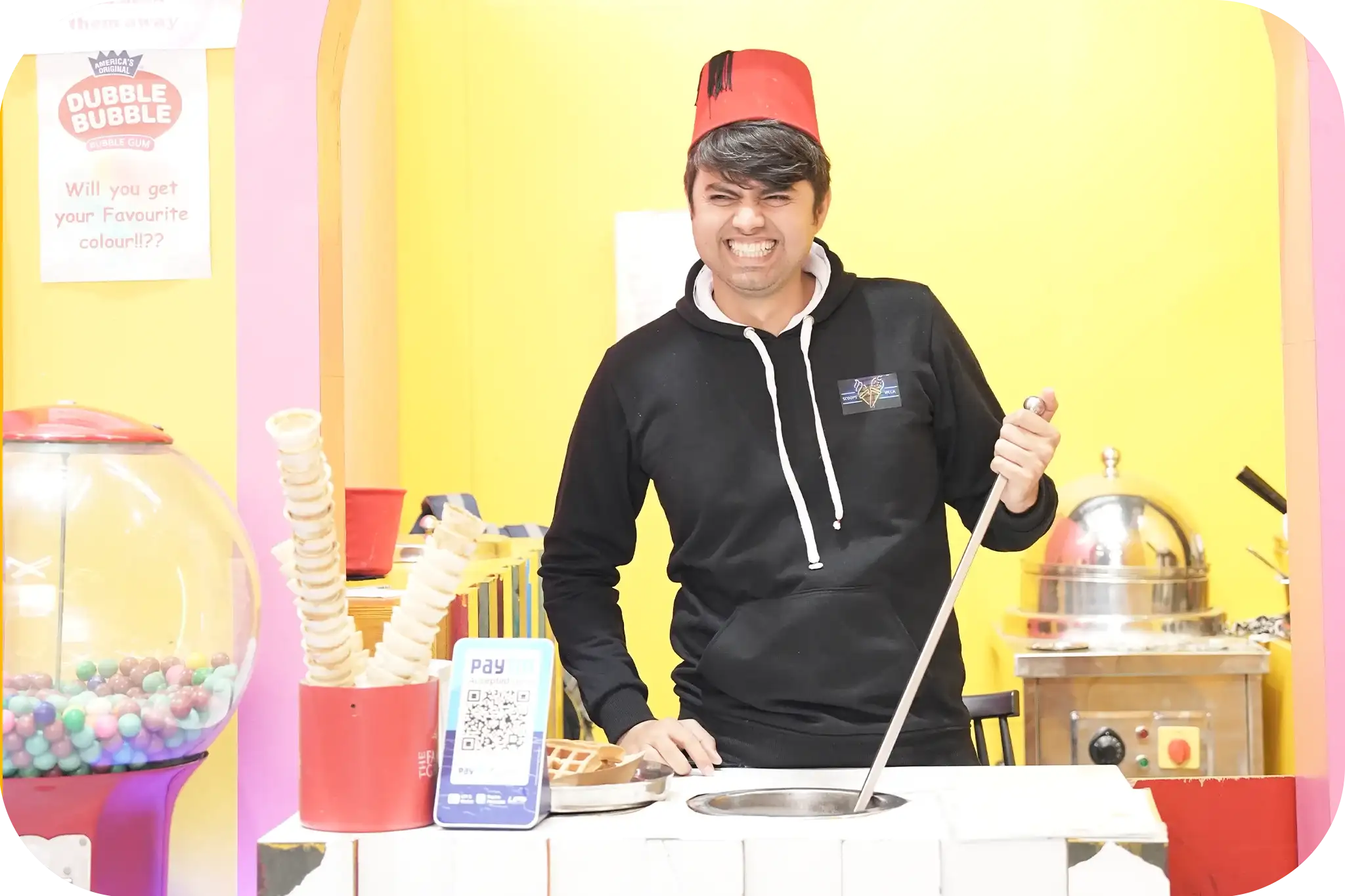 ice cream shop at zooper trampoline park