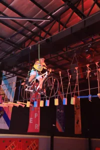 Zooper Trampoline Park rope cycling