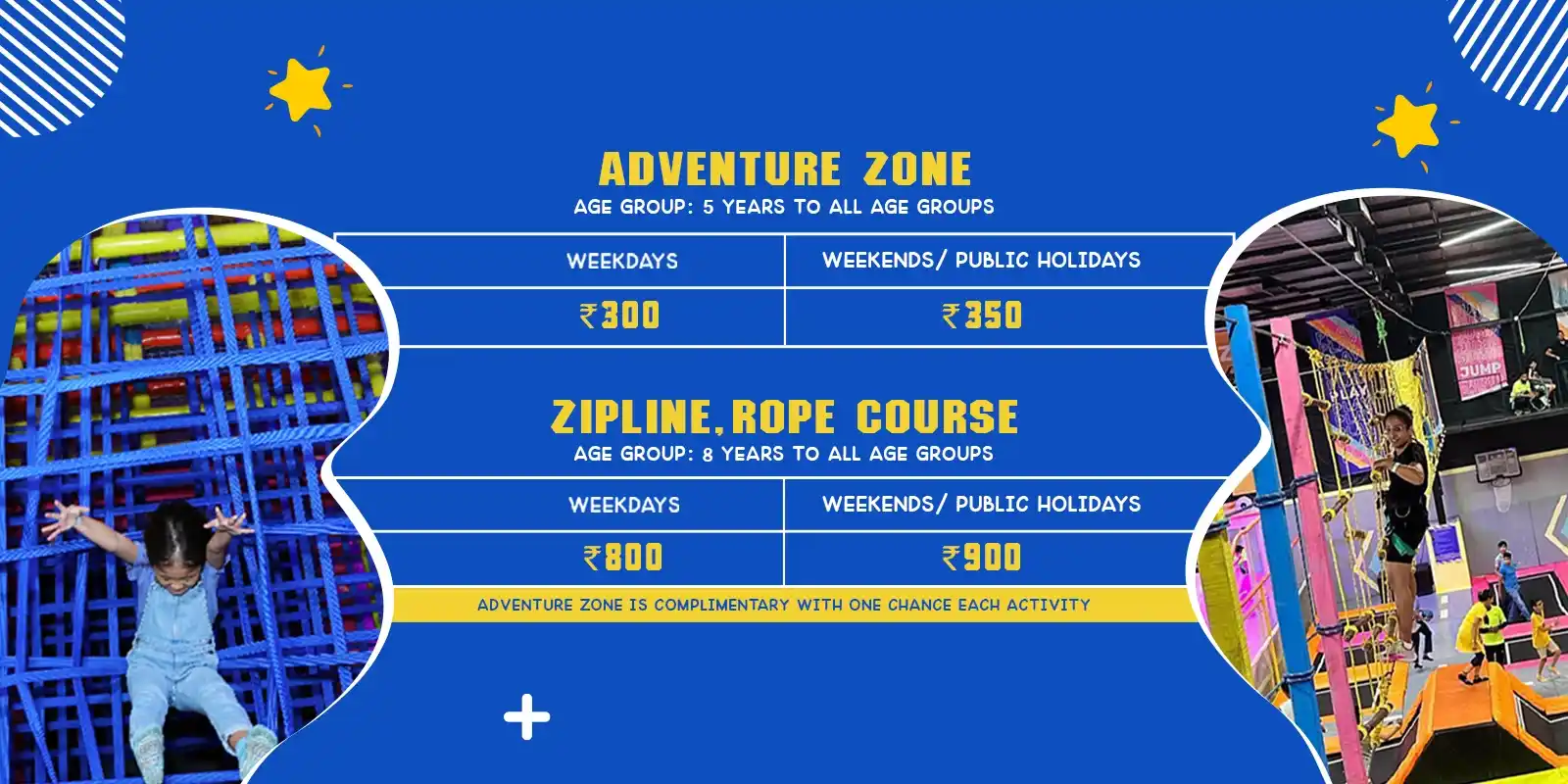Adventure Zone Offers at Zooper Trampoline Park